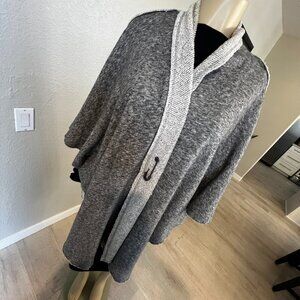 the fisher project Oversized Alpaca/Wool Blend open front Cape